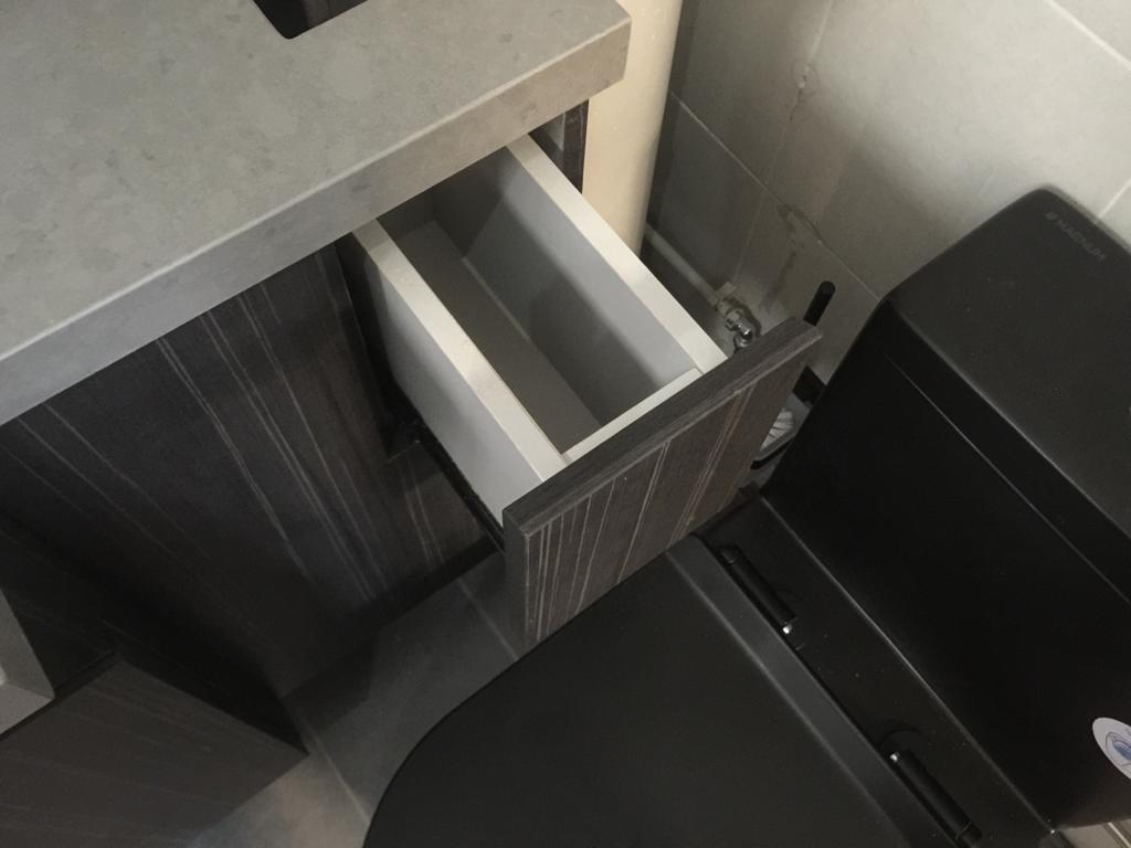 trash drawer toilet